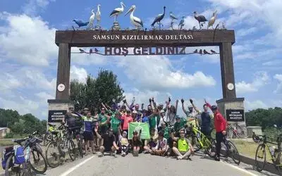 Kızılırmak Deltası’nda 105 kilometrelik tur
