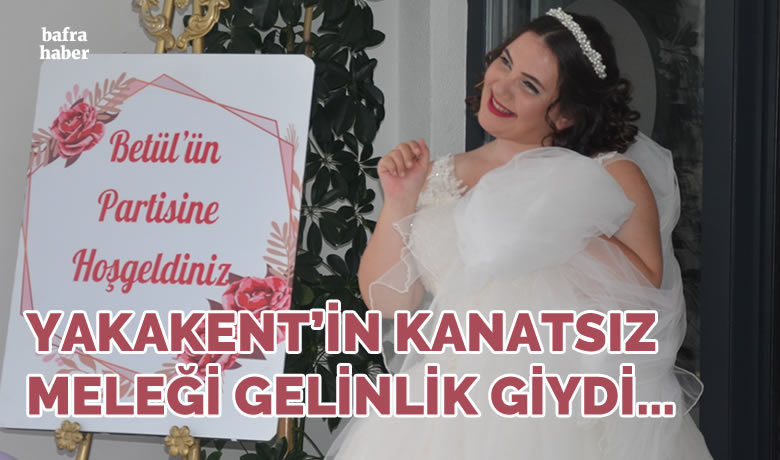 Annesinin ’kanatsız meleği’ gelinlik giydi
