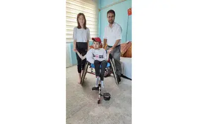 Büyükşehirden engelli bocce oyuncusuna tekerlekli sandalye
