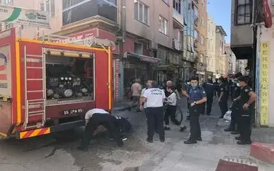 Yangın faciasını tek başına önledi
