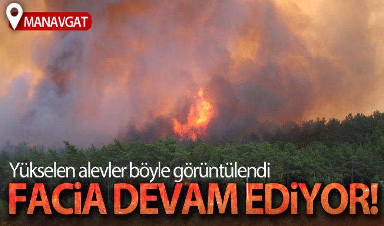 Manavgat'ta orman yangını devam ediyor,metrelerce yükselen alevler böyle görüntülendi - Antalya’nın Manavgat ilçesinde 4 gündür devam eden yangın hala kontrol altına alınamadı. Yangın, Manavgat Katı Atık Düzenli Depolama ve Enerji Üretim Tesisinin üst tarafındaki ormanlık bölgeye kadar ilerledi.