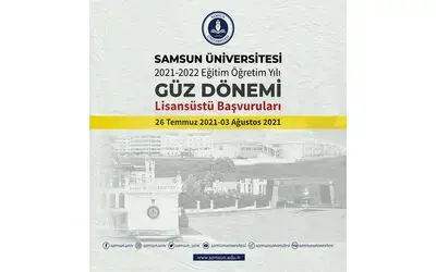 Samsun Üniversitesi lisansüstü öğrenci alım ilanı yayımladı
