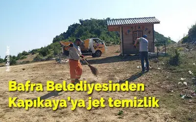 Bafra Belediyesinden Kapıkaya’ya Jet Temizlik 