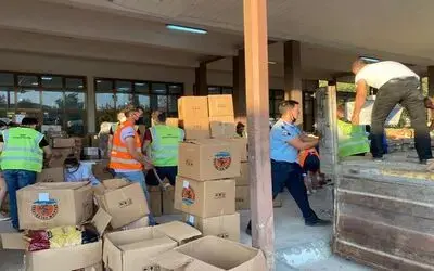 Atakum’dan giden yardım tırları yangın bölgesine ulaştı
