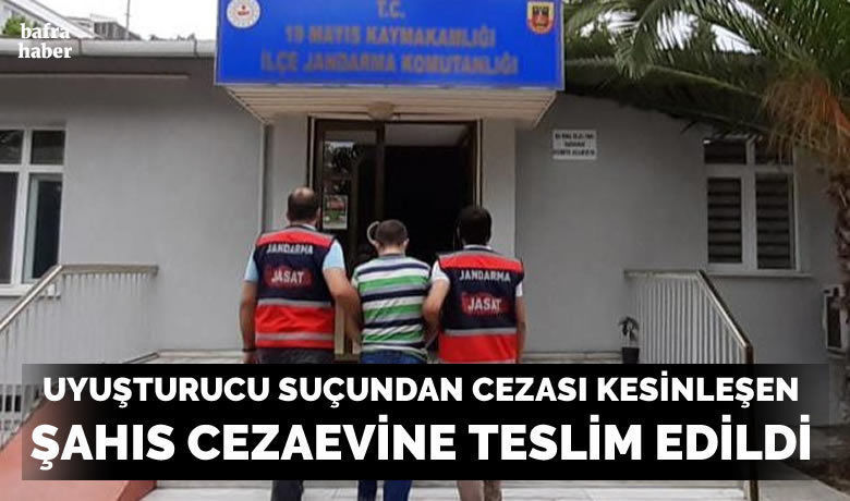 19 Mayıs'ta uyuşturucu suçundancezası kesinleşen şahıs cezaevine gönderildi - Samsun’un 19 Mayıs ilçesinde 8 yıl 4 ay kesinleşmiş hapis cezası bulunan şahıs jandarma ekiplerince cezaevine gönderildi.