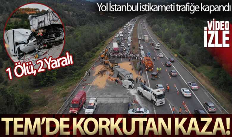 TEM'de 2 tır ve 1 kamyon çarpıştı: 1 ölü, 2 yaralı - TEM Otoyolu Bolu geçişinde 2 tır ve 1 kamyonun çarpışması neticesinde meydana gelen trafik kazasında 1 kişi hayatını kaybetti, 2 kişi ise yaralandı. Kaza sebebiyle İstanbul istikameti trafiğe kapandı.