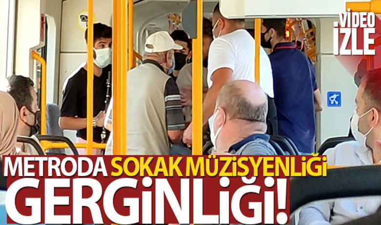Metroda sokak müzisyeni gerginliği - Bursa’da metroda müzik çalarak para toplayan gençler ile aşırı sıcakta yüksek desibelli sesten rahatsız olan vatandaşlar arasında yine tartışma çıktı. Gençlerin yaşlı adamla tartışmaları kameralara yansıdı.