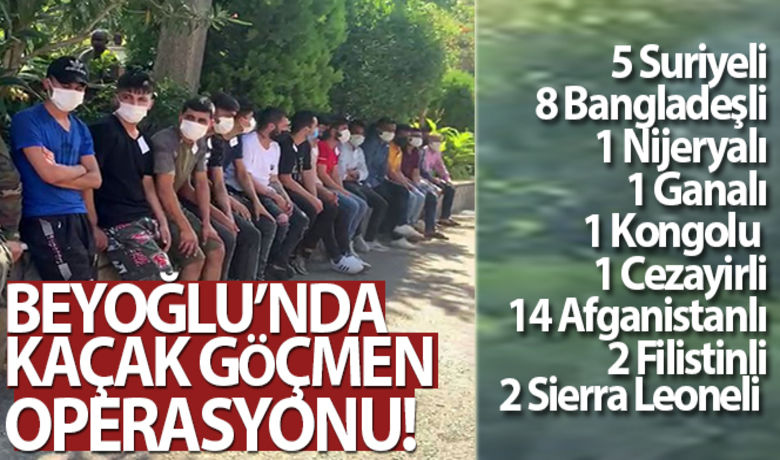 Beyoğlu'nda kaçak göçmen operasyonu:35 yabancı şahıs yakalandı - Beyoğlu’nda polis ekipleri, yabancı uyruklu şahıslara yönelik uygulama gerçekleştirdi. 435 şahsın sorgulandığı uygulamada, illegal giriş yapan veya vize süresi dolmuş 35 şahıs sınır dışı edilmek üzere il göç idaresine teslim edildi.