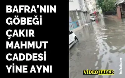 Bafra’nın Göbeği Çakır Mahmut Caddesinde Aynı Sahne!