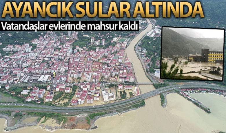 Ayancık sular altında - Sinop'ta etkili olan sağanak yağış, Ayancık ilçesini vurdu. Ayancık Çayı taştı, araçlar sel sularında sürüklendi, vatandaşlar evlerinde mahsur kaldı.