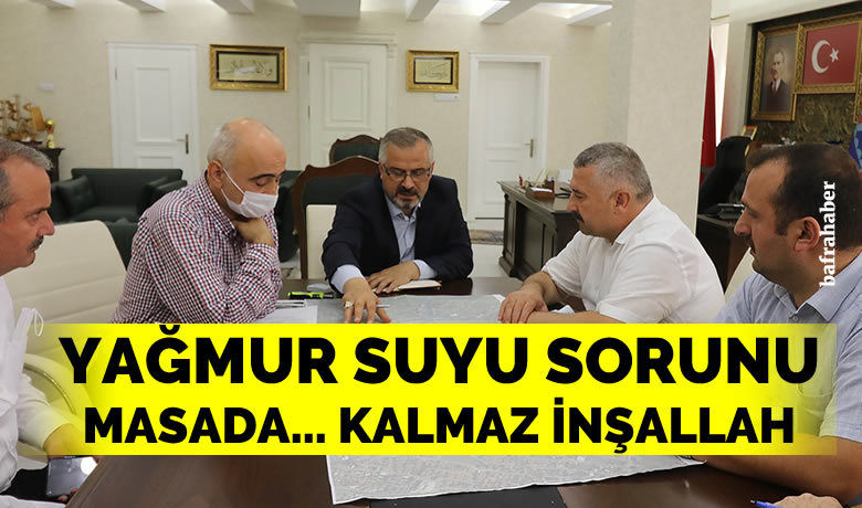 Bafra'nın yağmur suyu sorunu masaya yatırıldı