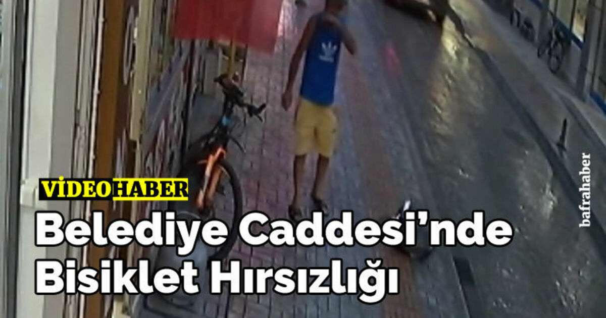 Belediye Caddesi'nde bisiklet hırsızlığı