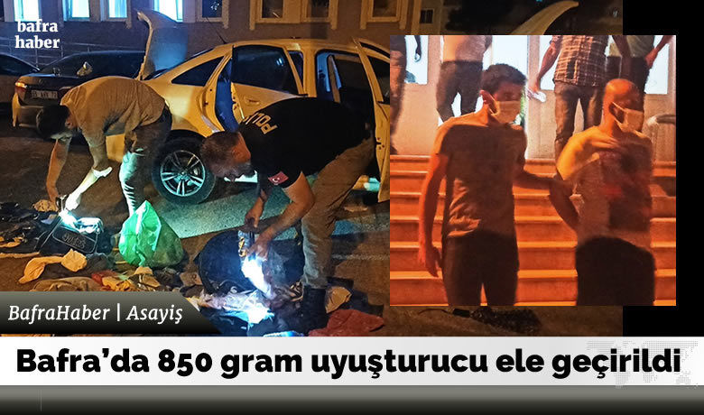 Bafra’da 850 gram uyuşturucu ele geçirildi - Samsun’un Bafra ilçesinde, İstanbul’dan uyuşturucu getiren 5 kişi polis ekiplerince yakalandı. Araçta yapılan aramada 850 gram bonzai maddesi ele geçirildi.