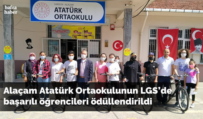 Alaçam Atatürk OrtaokulununLgs’de Başarılı Öğrencileri Ödüllendirildi