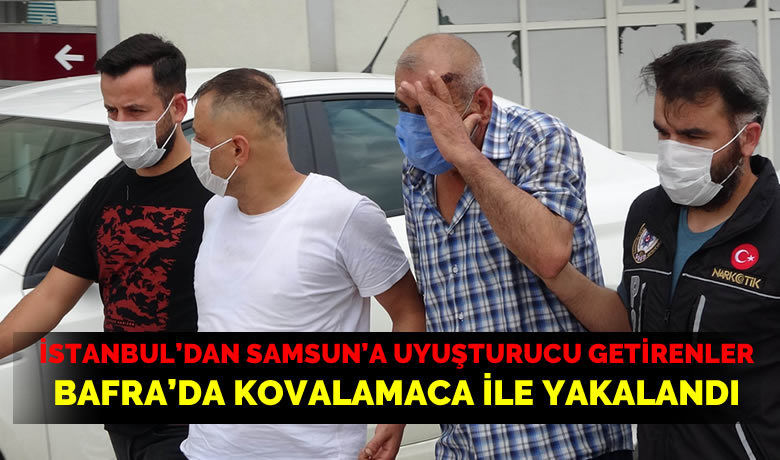 İstanbul’dan Samsun'a uyuşturucu getirenlerBafra'da kovalamaca ile yakalandı - İstanbul’dan Samsun’a satmak için bonzai getiren 5 kişi yakalanmamak için farklı yollardan geçmelerine rağmen kovalamaca sonucu polis aracına çarpıp yakalandı. Polisteki sorguları tamamlanan şüpheliler adliyeye sevk edildi.