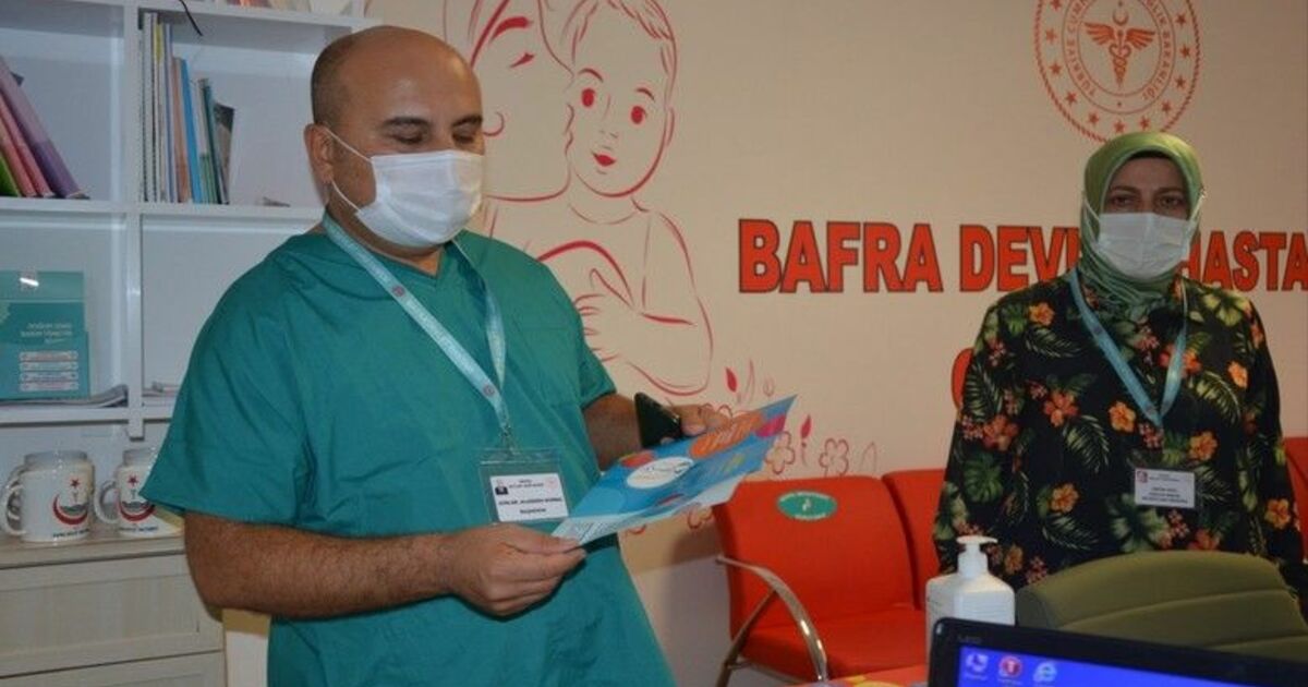 Bafra Devlet Hastanesi’nde Gebe Okulu eğitimleri başladı
