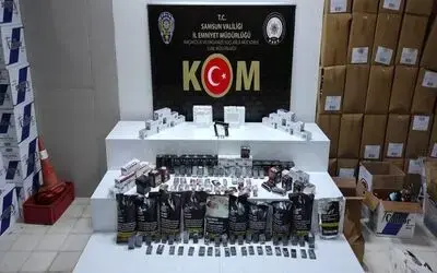 Samsun’da kaçak tütün ve makaron ele geçirildi
