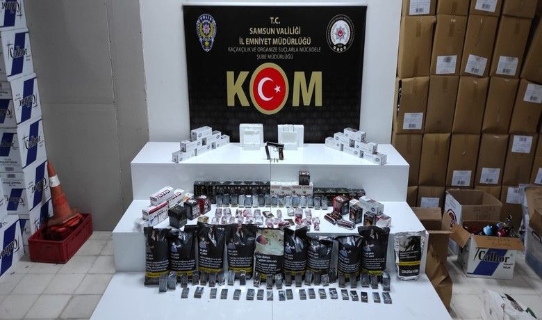 Samsun’da kaçak tütün ve makaron ele geçirildi
 - Samsun’da polis tarafından kaçak tütün ve makaron ele geçirildi.