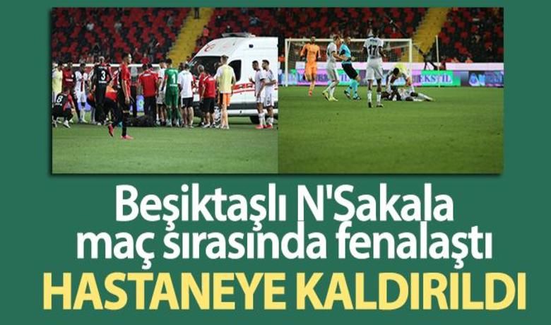 Beşiktaşlı Fabrice N'Sakalamaç sırasında fenalaştı - Gaziantep FK maçının 70. dakikasında Beşiktaşlı Fabrice N`Sakala maç sırasında fenalaştı.