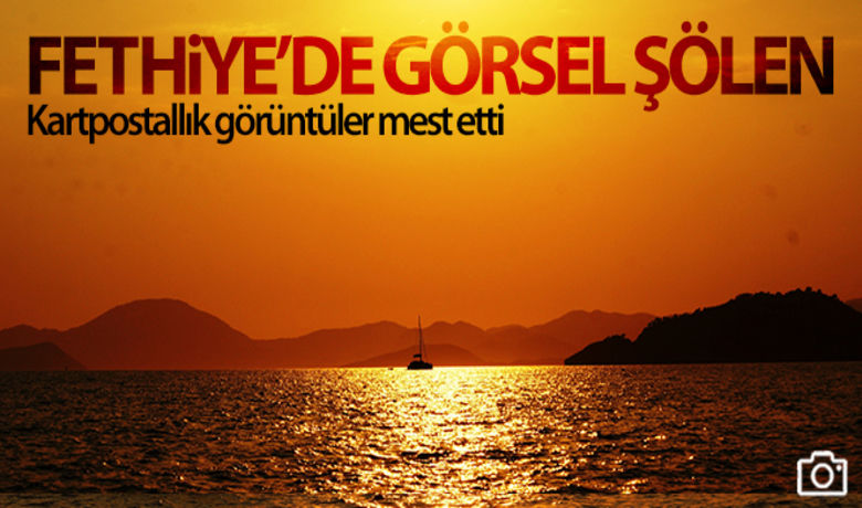 Fethiye'de görsel şölen - Muğla'nın Fethiye ilçesinde vatandaşlar gün batımında oluşan eşsiz manzaraya tanıklık ederek anın tadını çıkardı.	Murat Yalçın - Onur Durmuş	 