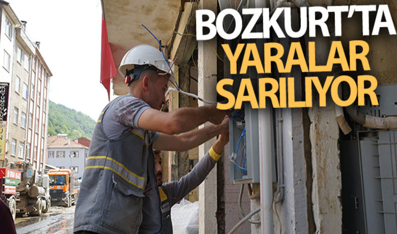 Sel afetinin yaşandığı Bozkurt'ta işyerlerinin tadilat ve onarımlarına başlandı - Sel afetinin yaşandığı Kastamonu'nun Bozkurt ilçesinde Çevre ve Şehircilik Bakanlığı tarafından iş yerlerinin tadilat ve onarım çalışmalarına başlandı.