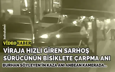 Sarhoş Sürücünün Burhan Söyleyen’e Çarpma Anı Güvenlik Kamerasında