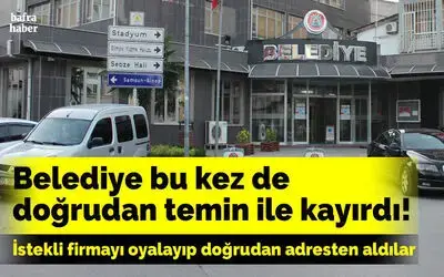 Belediye Bu Kez De Doğrudan Temin İle Kayırdı!
