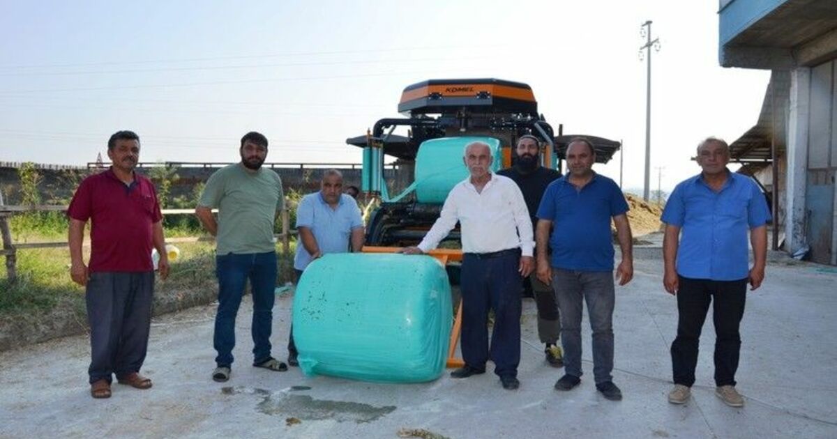 Bafra’ya kombine silaj ve küspe paketleme makinesi
