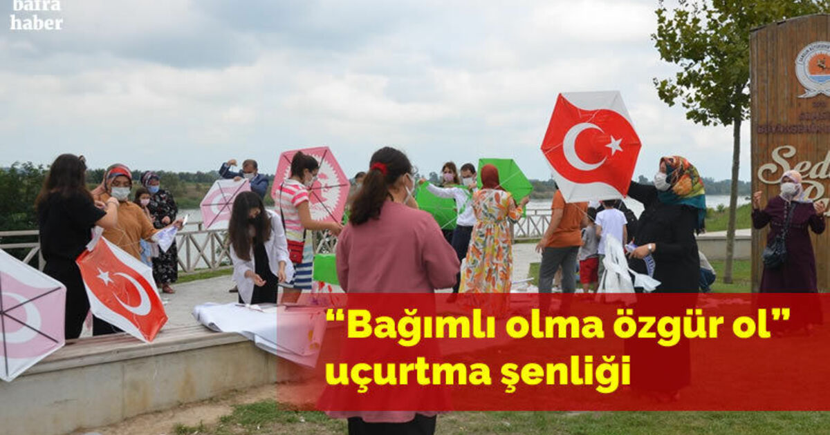 Bafra'da “Bağımlı olma özgür ol” uçurtma şenliği