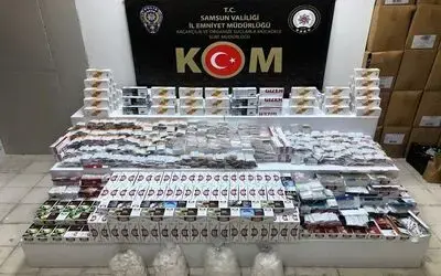 Samsun’da kaçak makaron ve tütün operasyonu
