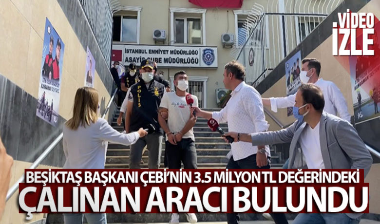 Beşiktaş Başkanı Çebi'nin 3.5 milyonTL değerindeki çalınan aracı bulundu - Beşiktaş Yönetim Kurulu Başkanı Ahmet Nur Çebi’nin 3,5 milyon TL değerindeki çalınan aracı polis ekipleri tarafından bulundu. Hırsızlık olayına karıştığı belirlenen 3 şüpheli yakalanarak gözaltına alındı. Adliyeye sevk edilen şüphelilerin çeşitli suçlardan sabıka kaydı olduğu ortaya çıktı.