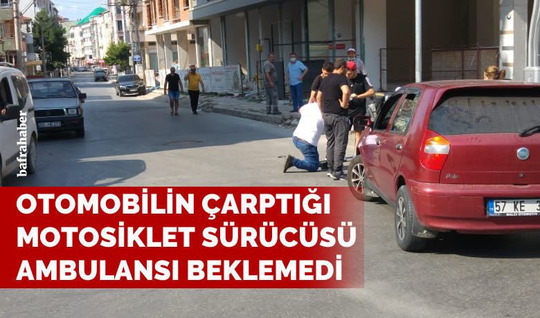 Otomobilin Çarptığı Bisiklet Sürücüsü Ambulansı Beklemedi