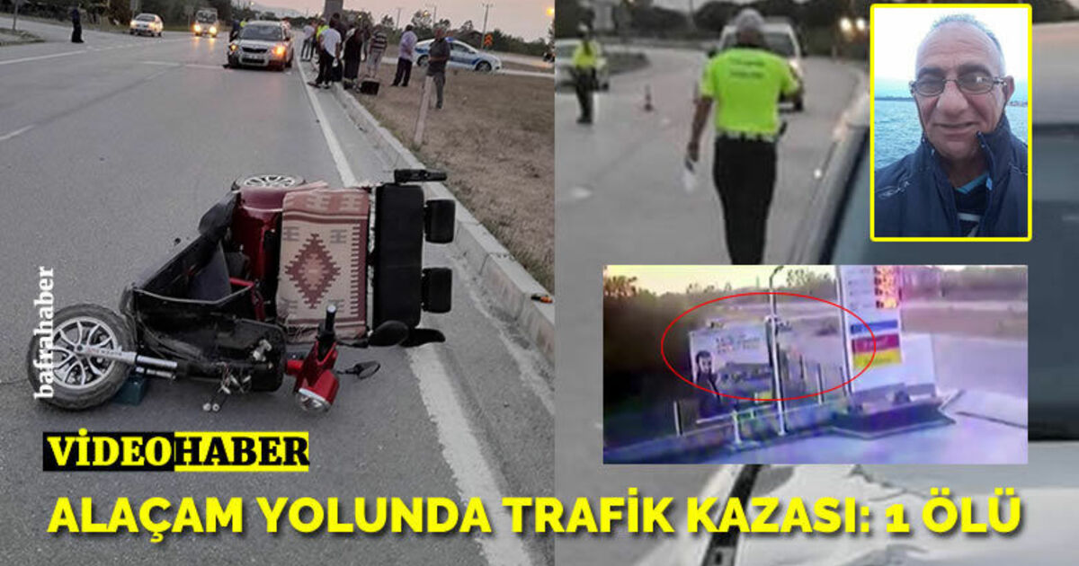 Alaçam’da otomobil üç tekerli motosiklete çarptı: 1 ölü
