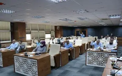Tekkeköy Belediye meclis toplantısı

