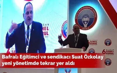 Bafralı Eğitimci Ve Sendikacı Suat Özkolay Tekrar Yeni Yönetimde Yer Aldı