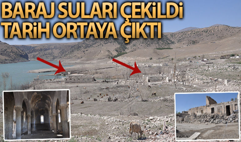 Baraj suları çekildi ‘tarih' ortaya çıktı - Sarıkamış'ta bulunan Karakurt Barajı'nın suları altında kalan 9. yüzyılda Baltık mimarı tarzında yapılan ve ‘Taşınmaz Kültür Varlığı` olarak tescillenen 2 kilise ile tarihi Kuyumcular Çarşı baraj suları çekilince ortaya çıktı.