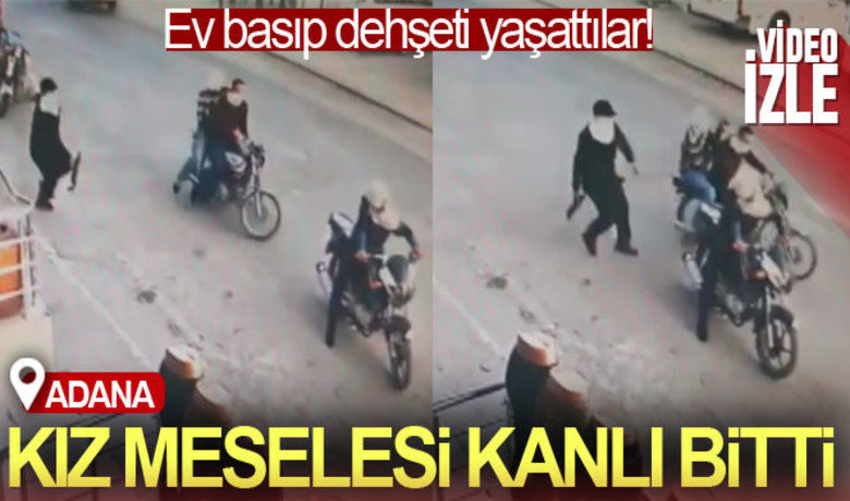 Adana'da kız meselesi kanlı bitti: 1 ölü, 3 yaralı - Adana’da motosikletli yüzü maskeli 4 zanlıdan 2’si kız meselesi nedeniyle bir evi basarak 1 kişiyi öldürüp 1’i kadın 3 kişiyi ağır yaraladı.
