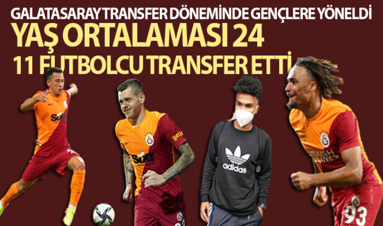 Galatasaray transfer döneminde gençlere yöneldi - Galatasaray yaz transfer döneminde 6'sı yabancı, 5'i de Türk olmak üzere toplam 11 futbolcuyu kadrosuna dahil etti. Sarı-kırmızılıların transfer ettiği 11 futbolcunun yaş ortalaması ise 24 olarak dikkat çekti.Oğuzhan Ort-İHA