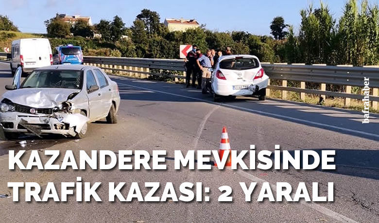 Kazandere Mevkisinde trafik kazası: 2 yaralı - Samsun’da meydana gelen trafik kazasında 2 kişi yaralandı.