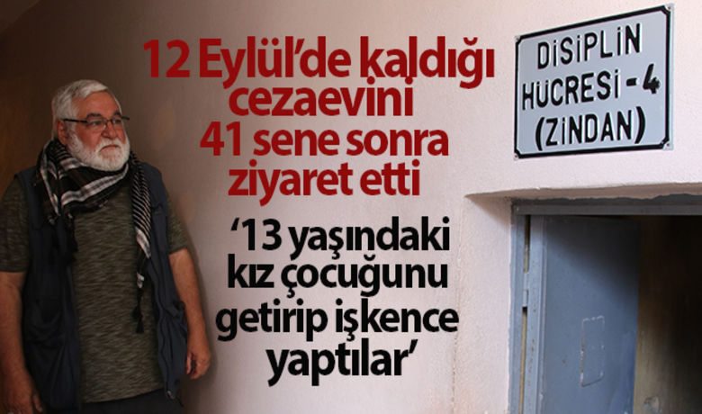 12 Eylül'de işkence gördüğü cezaevini41 sene sonra ziyaret etti - 12 Eylül döneminde mahkum olarak kaldığı ve türlü işkencelere şahit olduğu Ulucanlar Cezaevi'ni 41 sene sonra ziyaret eden Ülkücülerin önde gelen isimlerinden Mahir Damatlar, "Yanımıza 13 yaşındaki bir kız çocuğunu getirip en adi işkenceleri yaptılar. Bir tek şey istediler, dayısının yerini. Bunun için aklını oynattı o çocuk" diyerek yaşadığı o günleri anlattı.	“Yaşadığımız ihanetlerin değişik bir şekli de o zaman vardı”	“13 yaşındaki bir kız çocuğunu getirip en adi işkenceleri yaptılar dayısının yerini söylemediği için”	“Geçmişteki bu karanlık günleri bilmemiz lazım ki o geleceğe daha net bir şekilde bakalım”