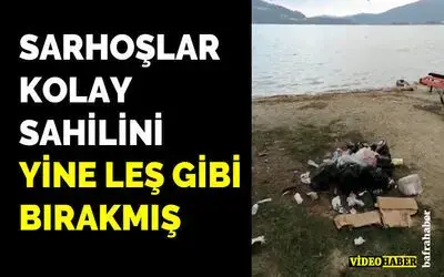 Kolay Sahili Yine Leş Gibi Bırakılmış