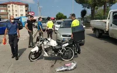 Otomobil ile motosiklet çarpıştı: 1 yaralı
