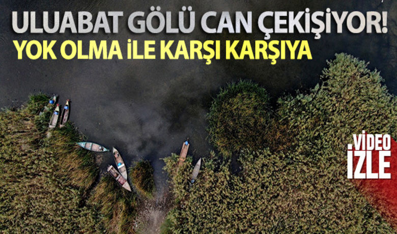 Uluabat Gölü can çekişiyor - Küresel iklim değişikliği başta olmak üzere çevredeki fabrikaların su çekmesi ve atıklarını bırakması Uluabat Gölü’nü tehdit ediyor. Kuraklığın yanı sıra sanayi kuruluşlarının gölden su çekmesi ve göle atık bırakan sanayi kuruluşlarının varlığının devam etmesi Uluabat'ı yok olma ile karşı karşıya getirdi. En derin yeri 1-1,5 metreye düşen gölün yakın zamanda kurumasından endişe ediliyor.	Küresel ısınmanın etkisi büyük	Fabrikalar gölden su çekiyor