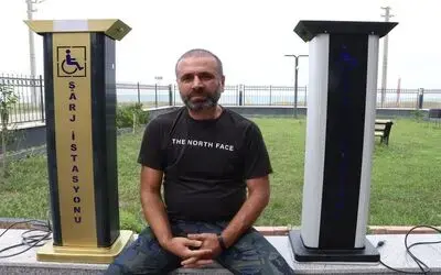 Tasarladığı şarj istasyonu ile akülü araç kullanan engellilere umut olacak
