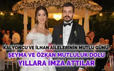 Şeyma Ve Özkan Mutluluk Dolu Yıllara İmza Attılar!