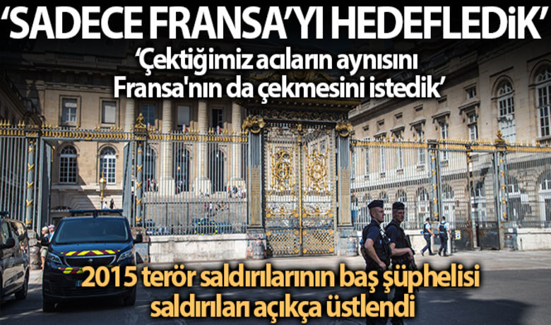 Fransa'daki 2015 terör saldırılarının başşüphelisi Abdeslam saldırıları açıkça üstlendi - Fransa’da Kasım 2015'te başkent Paris'te düzenlenen saldırılarla ilgili görülen davanın baş şüphelisi Salah Abdeslam, diğer sanıklarının aksine terör saldırısını açıkça üstlendi ve saldırıların Fransa'nın DEAŞ’e yönelik askeri müdahalesine karşı gerçekleştirildiğini ifade etti. Abdeslam, "Fransa ile savaştık, Fransa'ya saldırdık, halkı ve sivilleri hedef aldık. Ama gerçekte onlarla (saldırıda ölenler) kişisel hiçbir şeyimiz yoktu. Sadece Fransa’yı hedefledik" dedi.