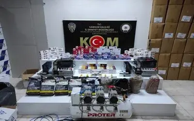 Samsun’da kaçak tütün mamulleri ele geçirildi
