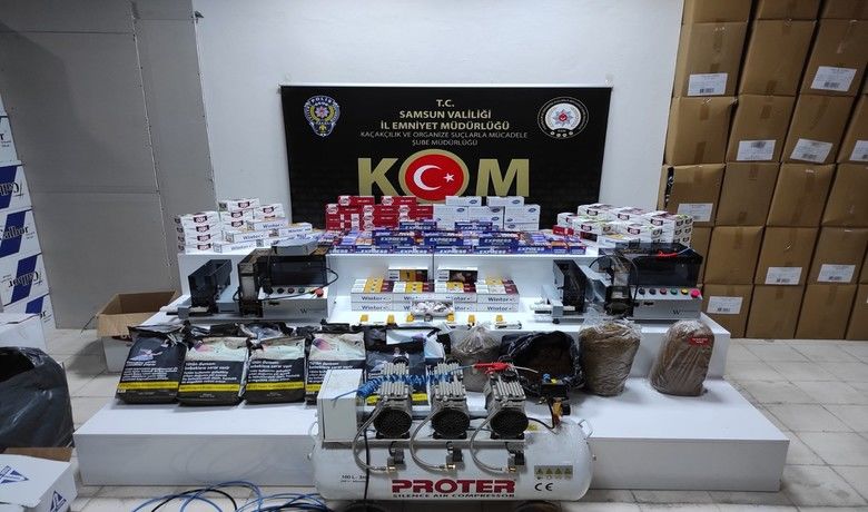 Samsun’da kaçak tütün mamulleri ele geçirildi
 - Samsun’da polis tarafından yapılan operasyonda çok sayıda gümrük kaçağı tütün mamulü ele geçirildi.