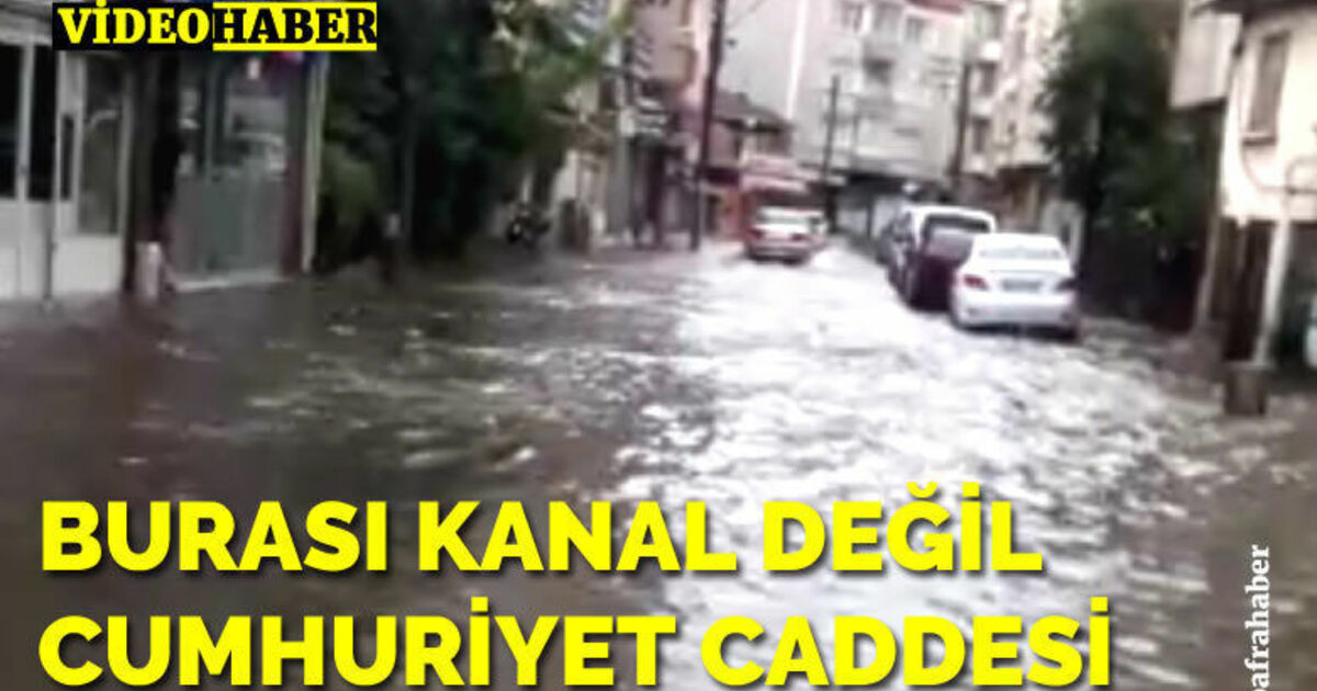 Burası kanal değil, Cumhuriyet Caddesi!