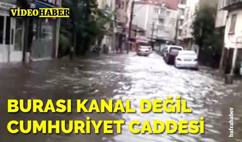Burası kanal değil, Cumhuriyet Caddesi!